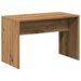 Tabouret de toilette chêne artisanal 70x35x45cm bois ingénierie - Photo n°2