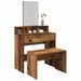 Tabouret de toilette vieux bois 70x35x45 cm bois d'ingénierie - Photo n°1