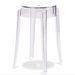 Tabouret design en polycarbonate transparent LOUIVA - Assise 47, 65 ou 75 cm - Photo n°1