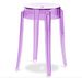 Tabouret design en polycarbonate transparent LOUIVA - Assise 47, 65 ou 75 cm - Photo n°1