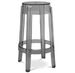 Tabouret design en polycarbonate transparent LOUIVA - Assise 47, 65 ou 75 cm - Photo n°1