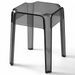 Tabouret design KALERIA en polycarbonate transparent – Empilable pour intérieur et extérieur - Photo n°1