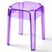 Tabouret design KALERIA en polycarbonate transparent – Empilable pour intérieur et extérieur - Photo n°1