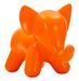 Tabouret éléphant orange 86 x 46 x 56 cm - Photo n°1