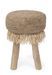 Tabouret en teck avec tissage en sisal Linda - Lot de 2 - Photo n°4