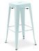 Tabouret haut industriel acier brillant renforcé Kalax 76 cm - Haut de gamme - Photo n°1