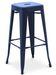 Tabouret haut industriel acier brillant renforcé Kalax 76 cm - Haut de gamme - Photo n°1