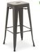 Tabouret haut industriel acier mat renforcé Kalax 76 cm - Haut de gamme - Photo n°1