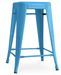 Tabouret industriel acier brillant renforcé Kalax 60 cm - Haut de gamme - Photo n°1