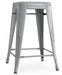 Tabouret industriel acier brillant renforcé Kalax 60 cm - Haut de gamme - Photo n°1