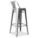 Tabouret industriel avec dossier acier vintage Kibar 76 cm - Haut de gamme - Photo n°5