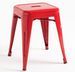 Tabouret industriel en acier brillant KONTOIR - Hauteur d'assise 45 cm - Photo n°1