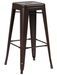 Tabouret industriel en acier brillant KONTOIR - Hauteur d'assise 76 cm - Photo n°1