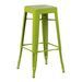 Tabouret industriel KONTOIR en acier brillant - Hauteur d'assise 76 cm - Photo n°1