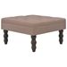 Tabouret Marron 60x60x36 cm Polyester - Photo n°1