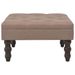 Tabouret Marron 60x60x36 cm Polyester - Photo n°2