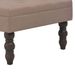 Tabouret Marron 60x60x36 cm Polyester - Photo n°3