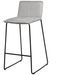 Tabouret moderne tissu avec pieds en métal noir BOTANE - Assise 65 ou 74 cm - Photo n°1