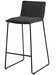 Tabouret moderne tissu avec pieds en métal noir BOTANE - Assise 65 ou 74 cm - Photo n°1