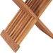 Tabouret pliable 40x32x45 cm Bois de teck solide - Photo n°7