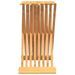 Tabouret pliant 40x32,5x70 cm Bois massif de teck - Photo n°4