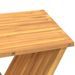 Tabouret pliant 40x32,5x70 cm Bois massif de teck - Photo n°7