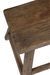 Tabouret rectangulaire en bois marron Fida - Photo n°5