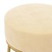 Tabouret rond Abricot Velours - Photo n°4