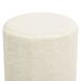 Tabouret rond Blanc Peluche - Photo n°3