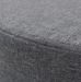 Tabouret rond tissu gris foncé pieds bois massif Couni - Photo n°2