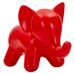 Tabouret rouge éléphant 86 x 46 x 56 cm - Photo n°1