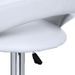 Tabouret similicuir blanc Calora - Lot de 2 - Photo n°5