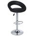 Tabouret similicuir noir Calora - Lot de 2 - Photo n°1