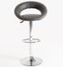 Tabouret similicuir pivotant gris Calora - Lot de 2 - Photo n°1