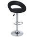 Tabouret similicuir pivotant noir Calora - Lot de 2 - Photo n°1