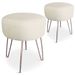 Tabouret Tissu Beige Scanda - Photo n°1