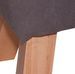 Tabouret tissu marron et pieds bouleau massif clair Ariana - Photo n°3