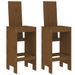 Tabourets 2 pcs marron miel 40x42x120 cm bois massif de pin - Photo n°1