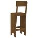 Tabourets 2 pcs marron miel 40x48,5x115,5 cm bois massif de pin - Photo n°6