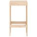 Tabourets de bar 2 pcs 40x36x75 cm bois massif de pin - Photo n°4