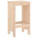 Tabourets de bar 2 pcs 40x36x75 cm bois massif de pin - Photo n°6