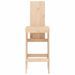 Tabourets de bar 2 pcs 40x42x120 cm bois massif de pin - Photo n°4