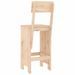 Tabourets de bar 2 pcs 40x48,5x115,5 cm bois massif de pin - Photo n°6