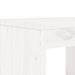 Tabourets de bar 2 pcs blanc 40x36x75 cm bois massif de pin - Photo n°7