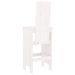 Tabourets de bar 2 pcs blanc 40x42x120 cm bois massif de pin - Photo n°6