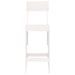 Tabourets de bar 2 pcs blanc 40x48,5x115,5cm bois massif de pin - Photo n°4