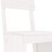 Tabourets de bar 2 pcs blanc 40x48,5x115,5cm bois massif de pin - Photo n°7