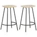 Tabourets de bar 2 pcs Bois de manguier massif - Photo n°1