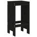 Tabourets de bar 2 pcs noir 40x36x75 cm bois massif de pin - Photo n°3