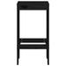 Tabourets de bar 2 pcs noir 40x36x75 cm bois massif de pin - Photo n°4